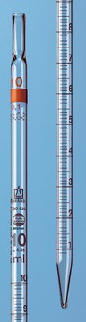 BRAND&#174; SILBERBRAND ETERNA Graduated pipette, Class B, Type 2 2 mL with 0.01 mL graduations, not suitable for cotton plugs