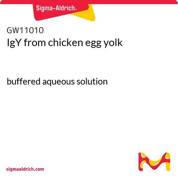 IgY from chicken egg yolk buffered aqueous solution