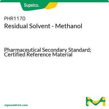 Residual Solvent - Methanol Pharmaceutical Secondary Standard; Certified Reference Material