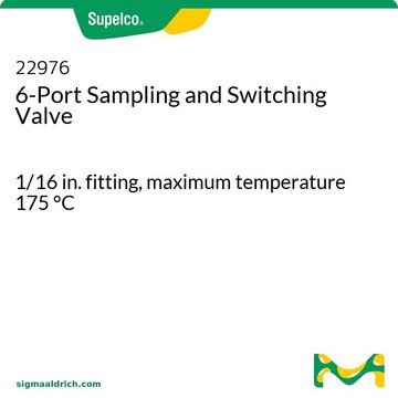 6-Port Sampling and Switching Valve 1/16 in. fitting, maximum temperature 175&#160;°C