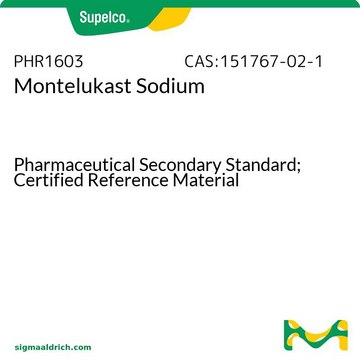 孟鲁司特钠 Pharmaceutical Secondary Standard; Certified Reference Material