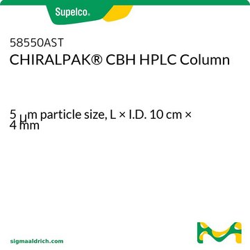 CHIRALPAK&#174; CBH HPLC Column 5&#160;&#956;m particle size, L × I.D. 10&#160;cm × 4&#160;mm