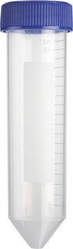 Centrifuge Tube capacity 50&#160;mL, natural, conical bottom, pack of 500&#160;ea (Bulk Wrap)