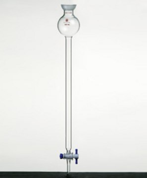 Synthware&#8482; chromatography column with reservoir, fritted disc and PTFE stopcock 500 mL, joint: ST/NS 35/20, I.D. × L 40.0&#160;mm × 457&#160;mm