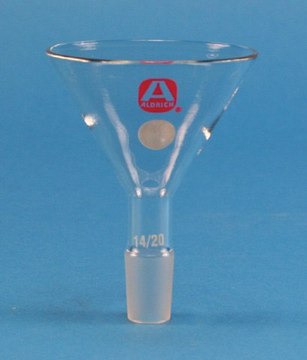 Aldrich&#174; powder funnel joint: ST/NS 19/22, top diam. 60&#160;mm