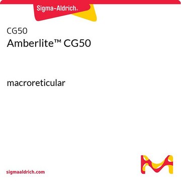 Amberlite&#8482; CG50 macroreticular