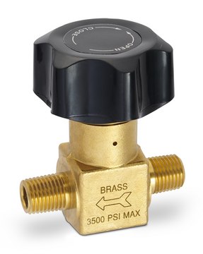 阀门 High Pressure, brass diaphragm, 1/4 in. NPT straight path, external