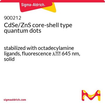 CdSe/ZnS 核壳型量子点 stabilized with octadecylamine ligands, fluorescence &#955;em&#160;645&#160;nm, solid