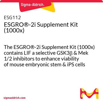 ESGRO&#174;-2i Supplement Kit (1000x) enhances viability of mouse embryonic stem and iPS cells in the absence of serum &amp; feeder cells