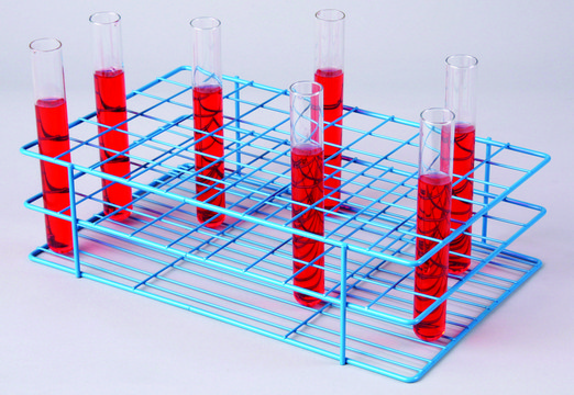 Scienceware&#174; POXYGRID&#174; test-tube rack Holds 60 x 22-25 mm tubes, blue