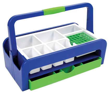 Droplet&#8482; Blood Collection Tray including inserts and 13 mm test tube rack