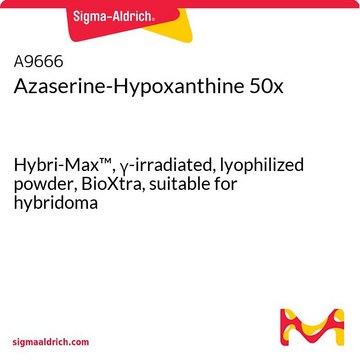 偶氮丝氨酸-次黄嘌呤 (50×) Hybri-Max&#8482;, &#947;-irradiated, lyophilized powder, BioXtra, suitable for hybridoma