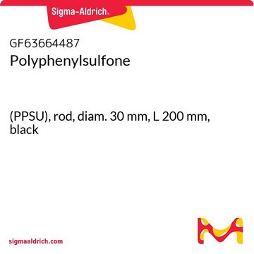 Polyphenylsulfone (PPSU), rod, diam. 30 mm, L 200 mm, black