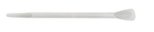 Levgo® smartSpatula® disposable PP laboratory spatula L 140 mm, white, Biodegradable EcoSpatula®, short