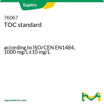 TOC 标准品 according to ISO/CEN EN1484, 1000&#160;mg/L±10&#160;mg/L