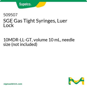 SGE 旋转锁定气密注射器 10MDR-LL-GT, volume 10&#160;mL, needle size (not included)