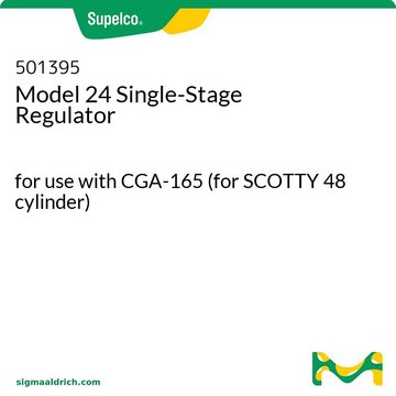 Model 24 Single-Stage Regulator for use with CGA-165 (for SCOTTY 48 cylinder)