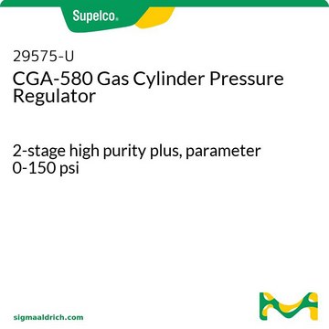 CGA-580 气瓶调节器 2-stage high purity plus, parameter 0-150 psi