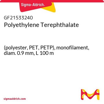 Polyethylene Terephthalate (polyester, PET, PETP), monofilament, diam. 0.9&#160;mm, L 100&#160;m