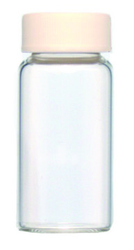 KIMBLE&#174; scintillation vials with attached PE cone lined urea cap lips on vial transparent borosilicate bottle, vial capacity (20&#160;mL), screw cap