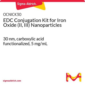 EDC Conjugation Kit for Iron Oxide (II, III) Nanoparticles 30&#160;nm, carboxylic acid functionalized, 5&#160;mg/mL