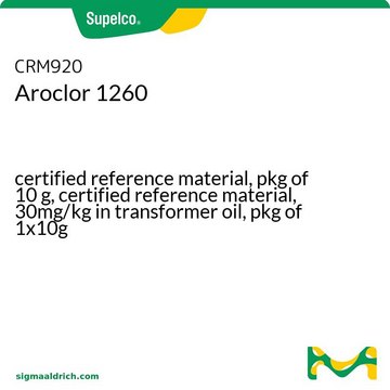 Aroclor 1260 certified reference material, pkg of 10&#160;g, certified reference material, 30mg/kg in transformer oil, pkg of 1x10g