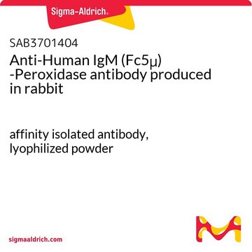 Anti-Human IgM (Fc5&#956;) -Peroxidase antibody produced in rabbit affinity isolated antibody, lyophilized powder