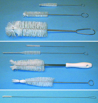 Laboratory brushes Funnel, L 13&#160;in., brush diam. × L 2 1/4&#160;in. × 6&#160;in.