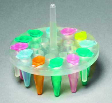 Floating Microcentrifuge Tube Bubble Rack Holds 20 x 0.5 mL tubes, round polymethylpentene