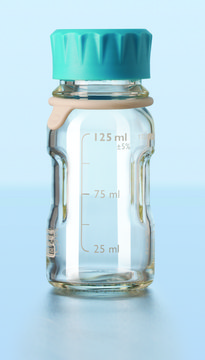 Duran&#174; Youtility bottle, GL45, complete clear glass, capacity 125&#160;mL