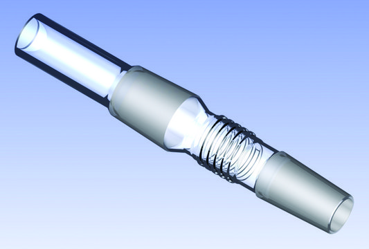 Ace vapor duct tube, for condenser "V" assembly joint: ST/NS 24/40, L 45&#160;mm, fits Büchi&#174; models R-114/R-144