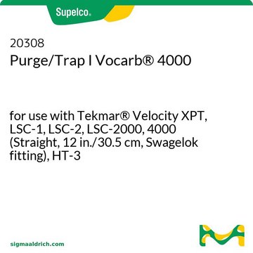 Purge/Trap I Vocarb&#174; 4000 for use with Tekmar&#174; Velocity XPT, LSC-1, LSC-2, LSC-2000, 4000 (Straight, 12 in./30.5 cm, Swagelok fitting), HT-3