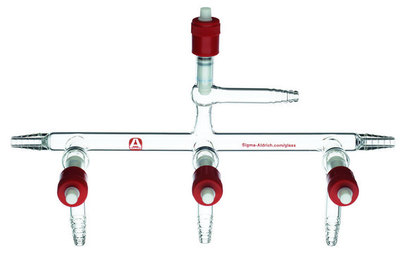 Aldrich&#174; single bank manifolds with high-vacuum PTFE valves standard manifold, positions, 4