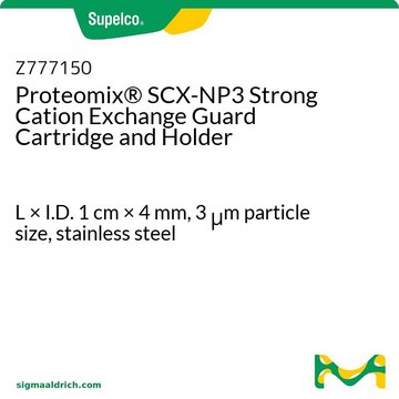 Proteomix&#174; SCX-NP3 Strong Cation Exchange Guard Cartridge and Holder L × I.D. 1&#160;cm × 4&#160;mm, 3&#160;&#956;m particle size, stainless steel