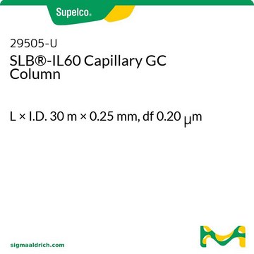 SLB&#174;-IL60毛细管GC色谱柱 L × I.D. 30&#160;m × 0.25&#160;mm, df 0.20&#160;&#956;m