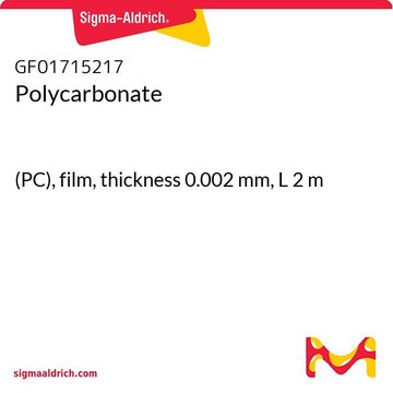 Polycarbonate (PC), film, thickness 0.002&#160;mm, L 2&#160;m