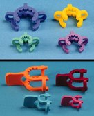 Keck® Joint Clip standard taper, yellow, joint size 14