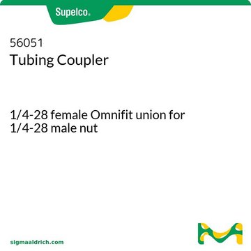 管道连接件 1/4-28 female Omnifit union for 1/4-28 male nut