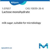 Lactose monohydrate milk sugar, suitable for microbiology
