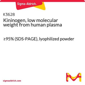 Kininogen, low molecular weight 来源于人类血浆 &#8805;95% (SDS-PAGE), lyophilized powder