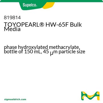 TOYOPEARL&#174; HW-65F Bulk Media phase hydroxylated methacrylate, bottle of 150&#160;mL, 45&#160;&#956;m particle size