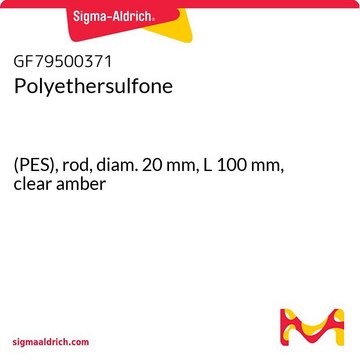 Polyethersulfone (PES), rod, diam. 20&#160;mm, L 100&#160;mm, clear amber