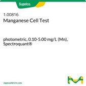 Manganese Cell Test photometric, 0.10-5.00 mg/L (Mn), Spectroquant®