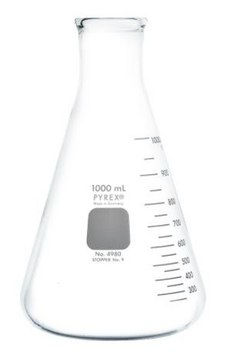 Pyrex&#174; narrow-mouth graduated Erlenmeyer flask capacity 1,000&#160;mL