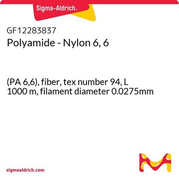 Polyamide - Nylon 6, 6 (PA 6,6), fiber, tex number 94, L 1000&#160;m, filament diameter 0.0275mm