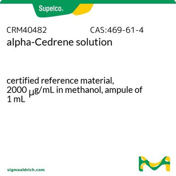 alpha-Cedrene solution certified reference material, 2000&#160;&#956;g/mL in methanol, ampule of 1&#160;mL