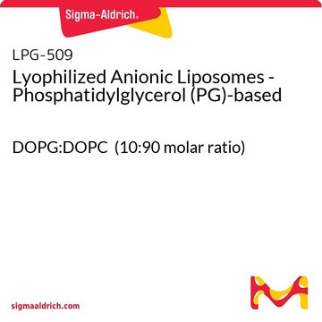 Lyophilized Anionic Liposomes - Phosphatidylglycerol (PG)-based DOPG:DOPC (10:90 molar ratio)