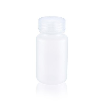 Wheaton&#174; Leak Resistant Bottle capacity 125&#160;mL, high-density polyethylene bottle, natural bottle, wide-mouth bottle, bottle diam. × H 51&#160;mm × 98&#160;mm, 38-410