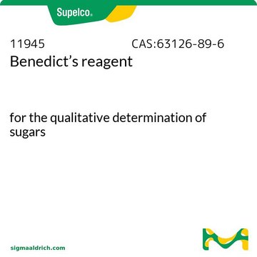 Benedict’s reagent for the qualitative determination of sugars