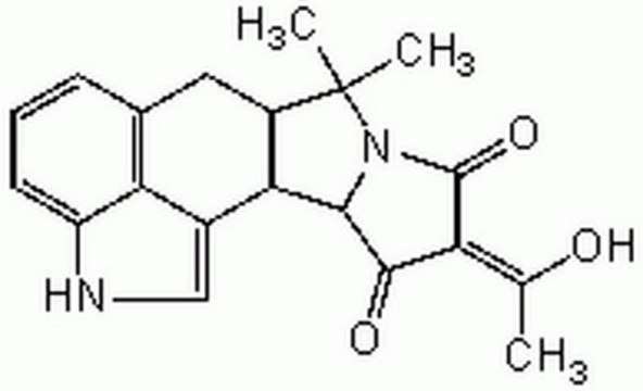 Cyclopiazonic Acid, Penicillium cyclopium A cell-permeable, reversible inhibitor of sarcoplasmic reticulum Ca2+-ATPase that releases Ca2+ from the same intracellular pools as Thapsigargin.